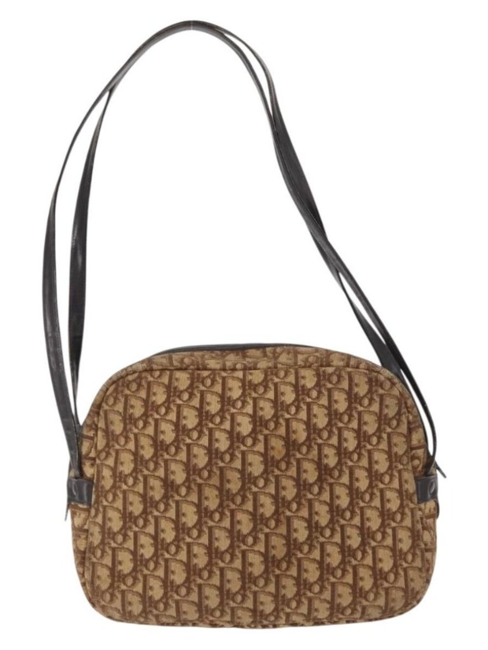 Christian Dior Trotter Canvas Shoulder Bag Brown Auth 156003 - Picture 3 of 16